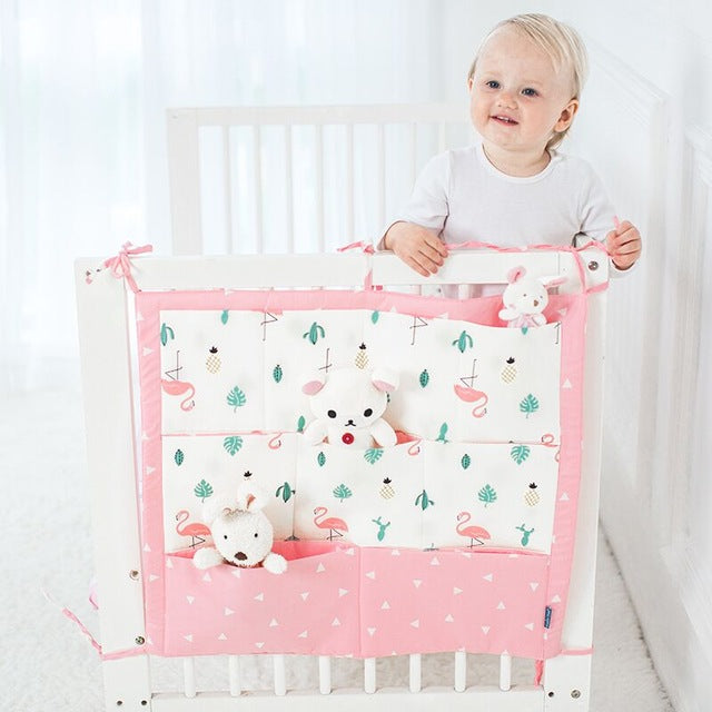 Cotton Cloth Baby Bed Hanging Organizer