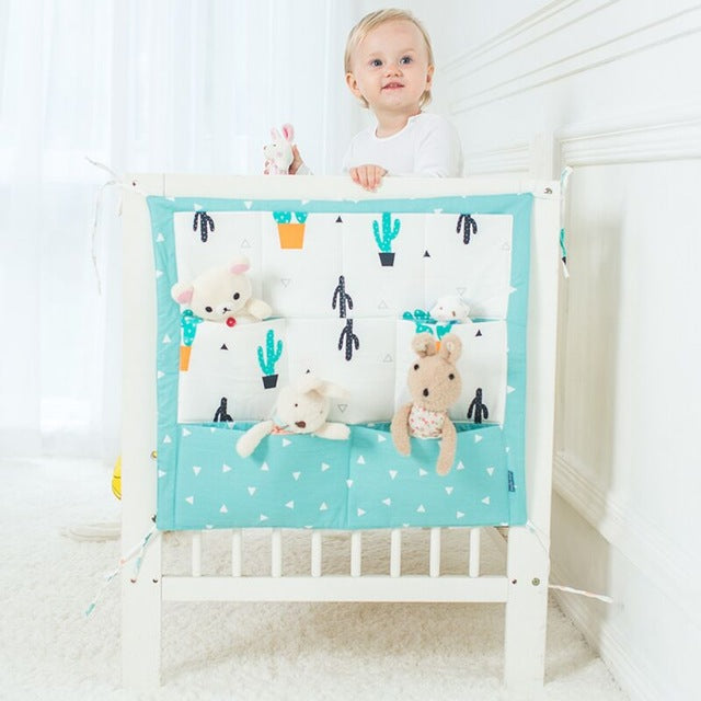 Cotton Cloth Baby Bed Hanging Organizer